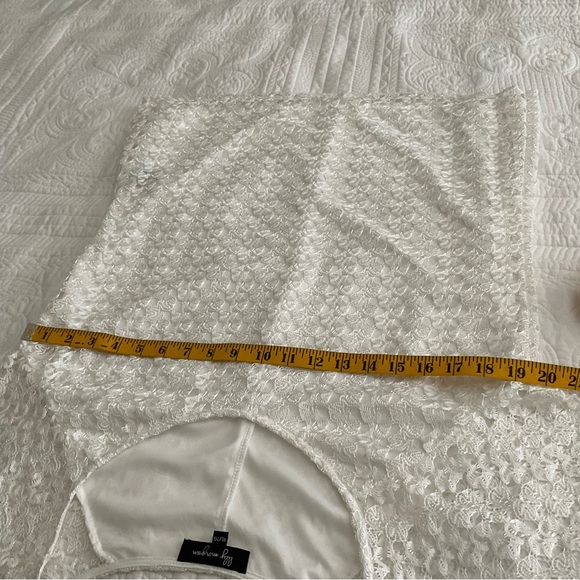 LILY MORGAM, WHITE LACE BLOUSE    SIZE: XL - Picture 6 of 9